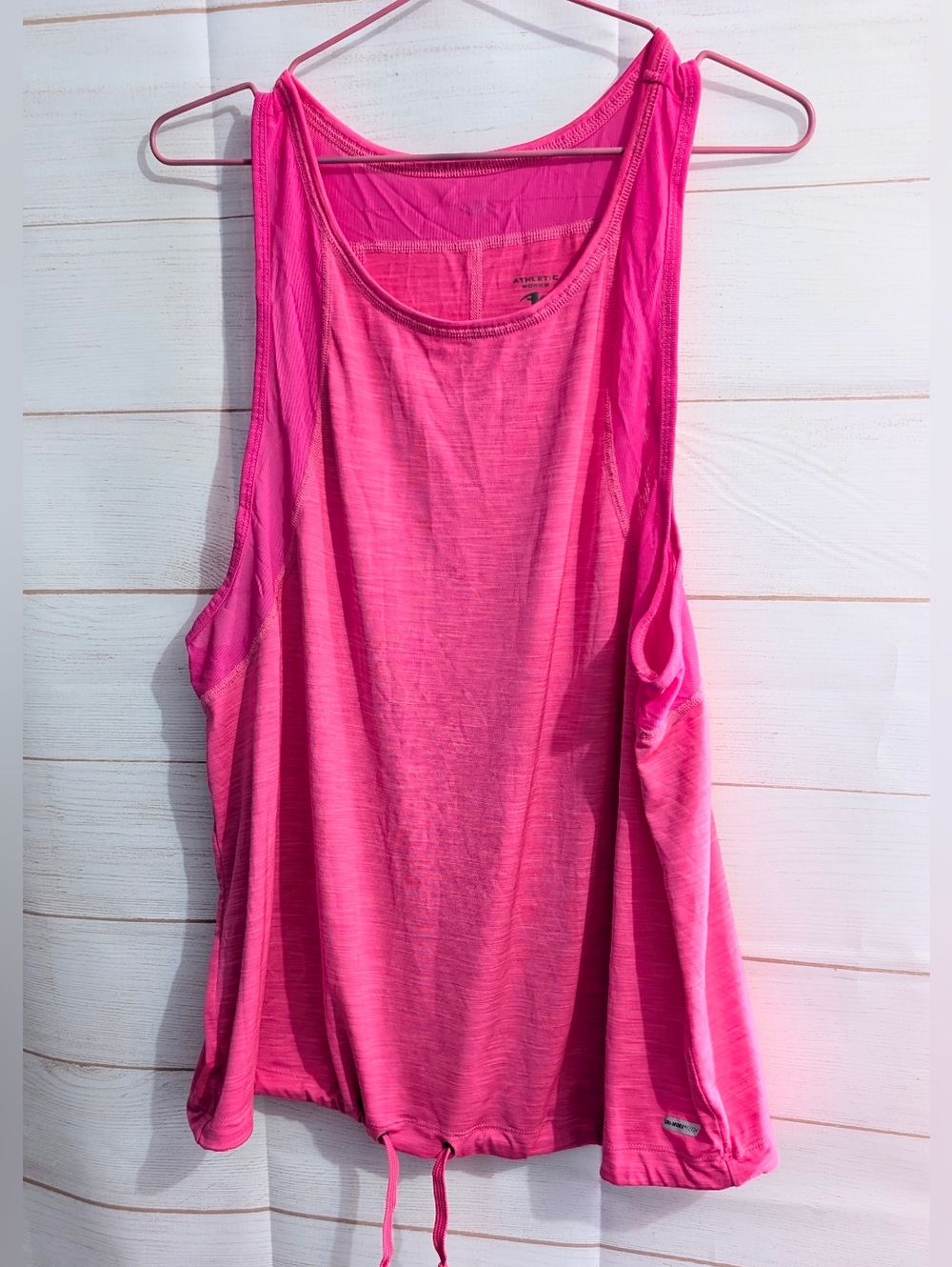 Athletic Works Hot Pink 🩷 🩷 🩷 🩷 🩷 🩷 Drawstring Tank Size Large